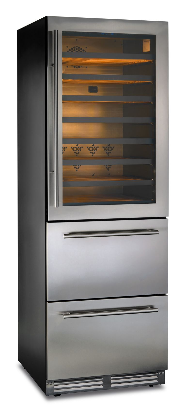 Frigo per vino e bibite combinato doppia temperatura DW 190 SILVER